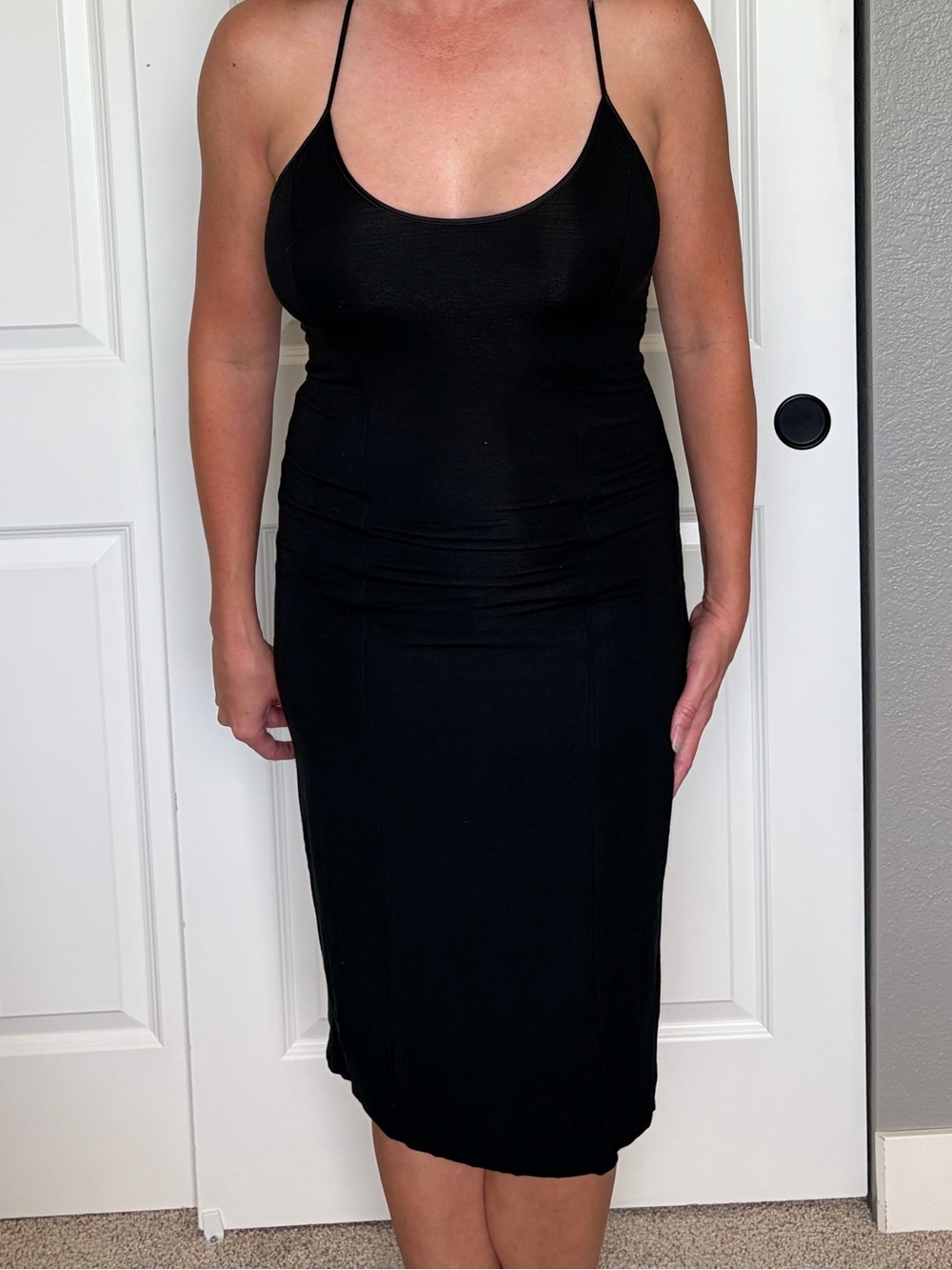 Victoria's Secret Black Spaghetti-Strap Slip Dress